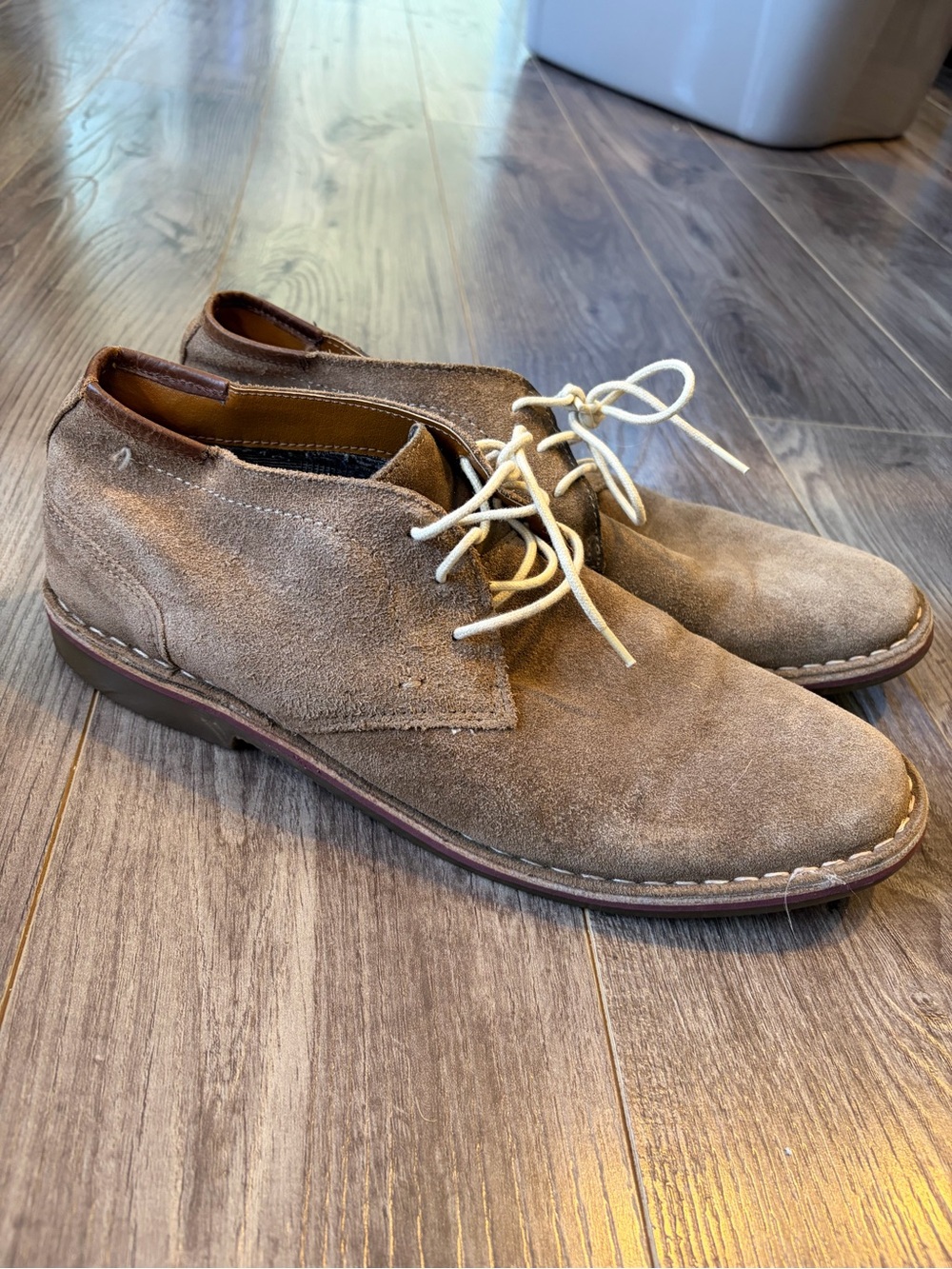 Rockport Tan Brown Suede Chukka Boots | Lace-Up Ankle Boots | Casual Dress Shoes